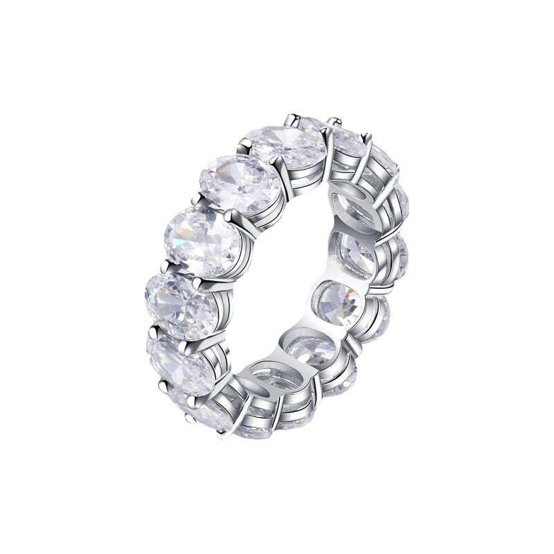 Marinette White Oval Ring