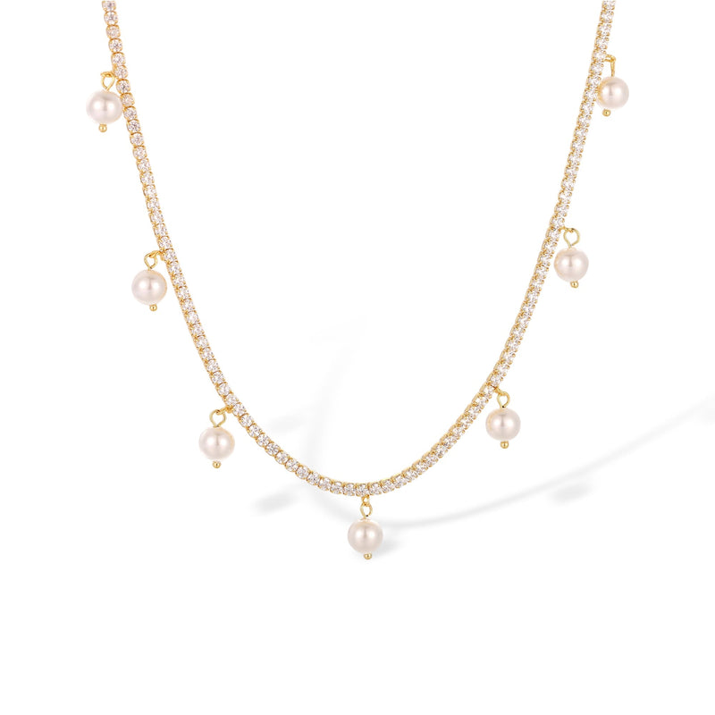 Marisol 14K Gold Pearl Necklace