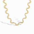 Marlen 14K Gold Wave Necklace