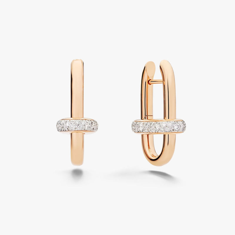 Meike Gold Belt Buckle Earrings