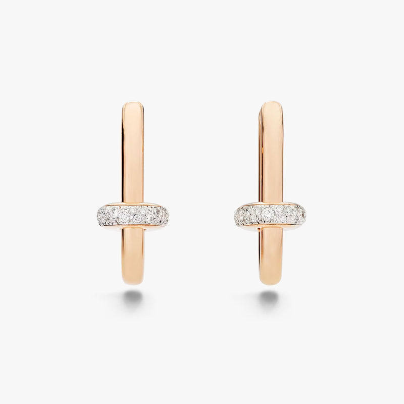Meike Gold Belt Buckle Earrings