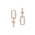 Meinhild 14K Gold Paperclip Rhombus Earrings