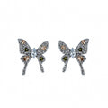 Morpho Green Butterfly Stud Earrings