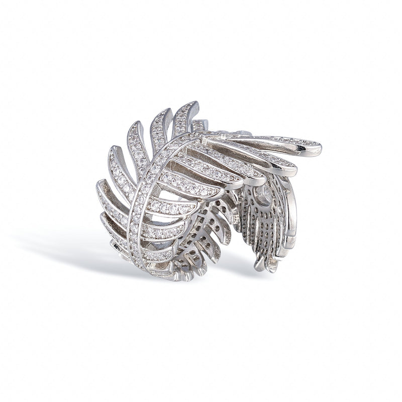 Naïs Silver Plume Open Ring