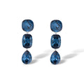 Noemi Navy Blue Mixed Shape Earrings