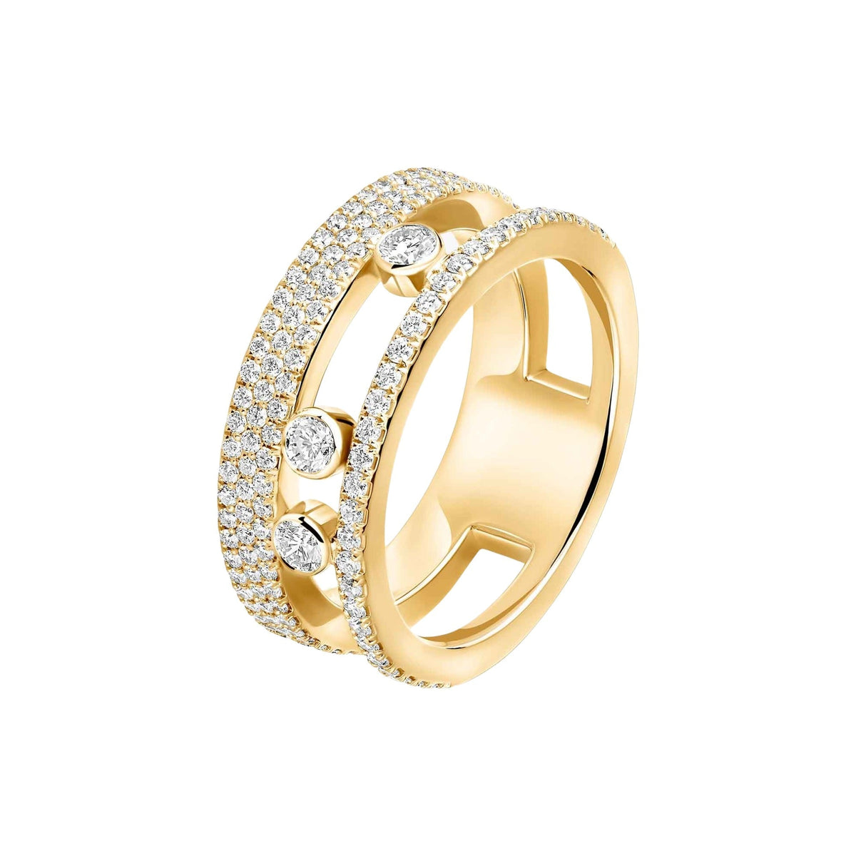 Nordlind 14K Hollow Double Band Ring