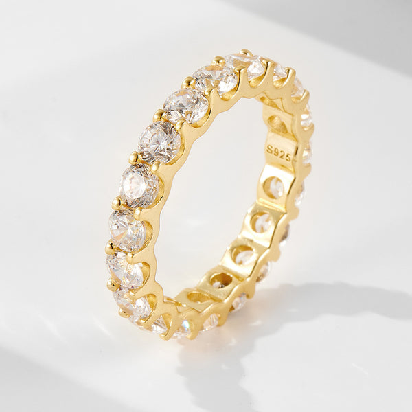 Moissanite Pavé Band Ring