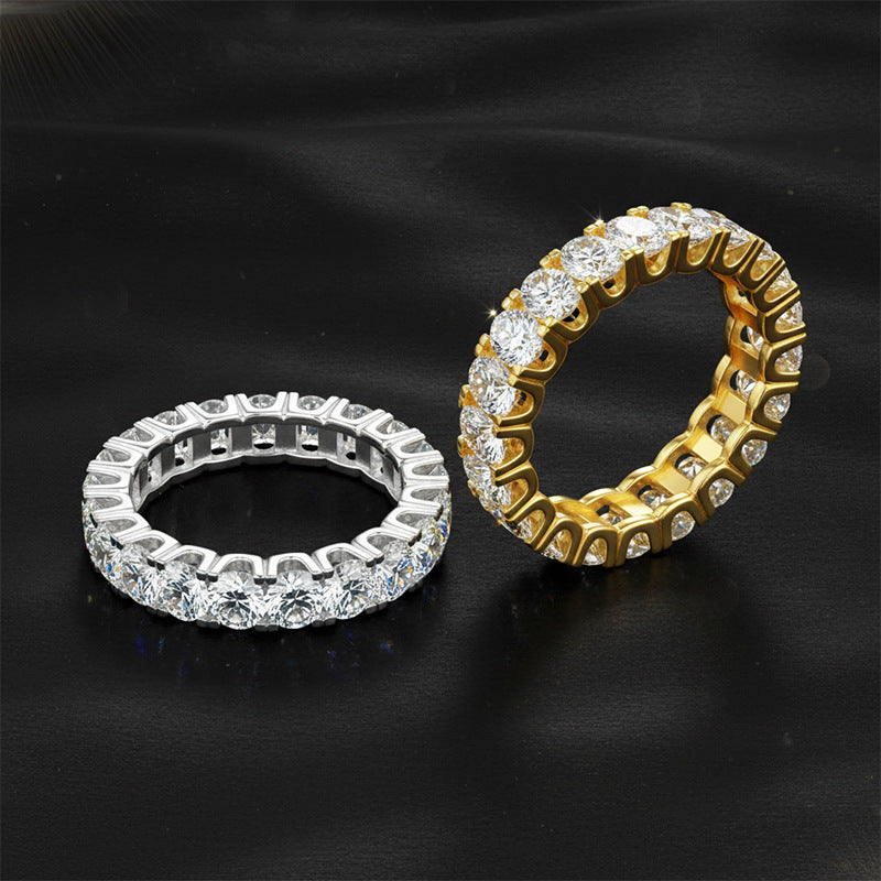 Moissanite Pavé Band Ring