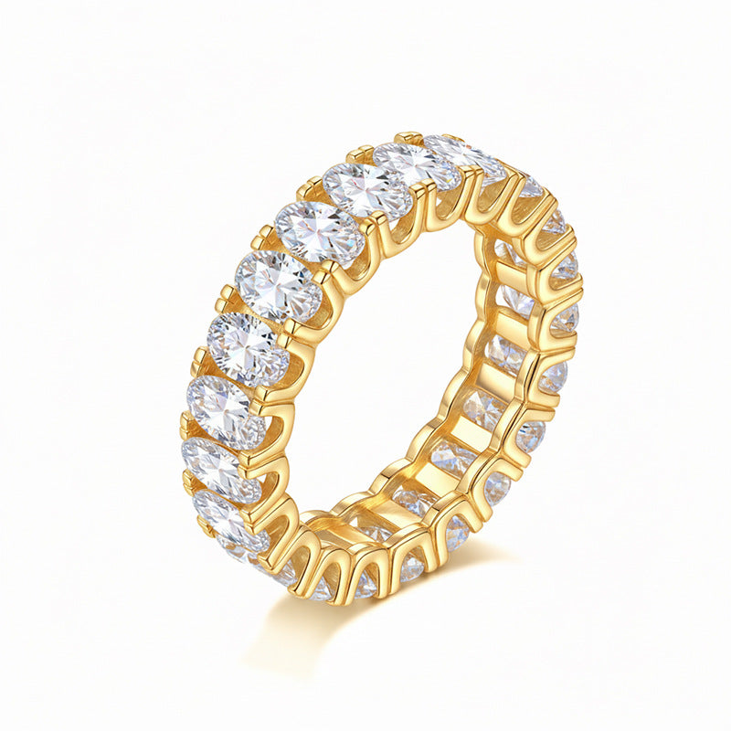 Moissanite Pavé Band Ring