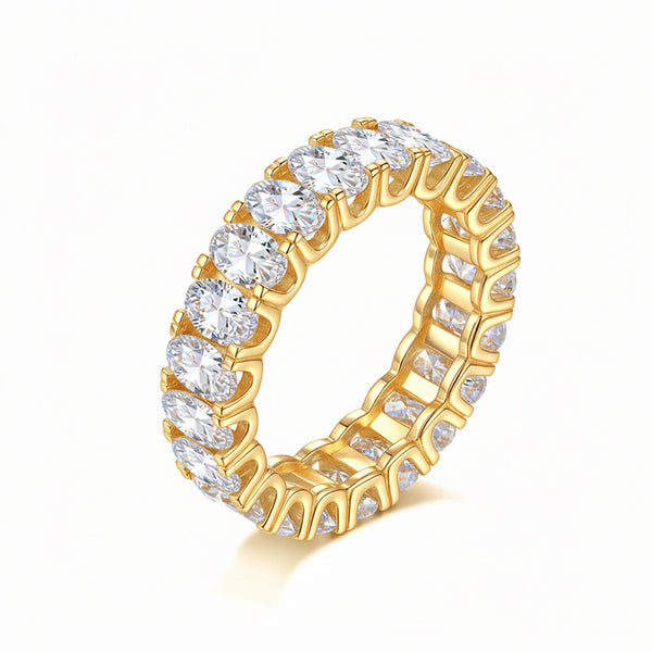 Moissanite Pavé Band Ring