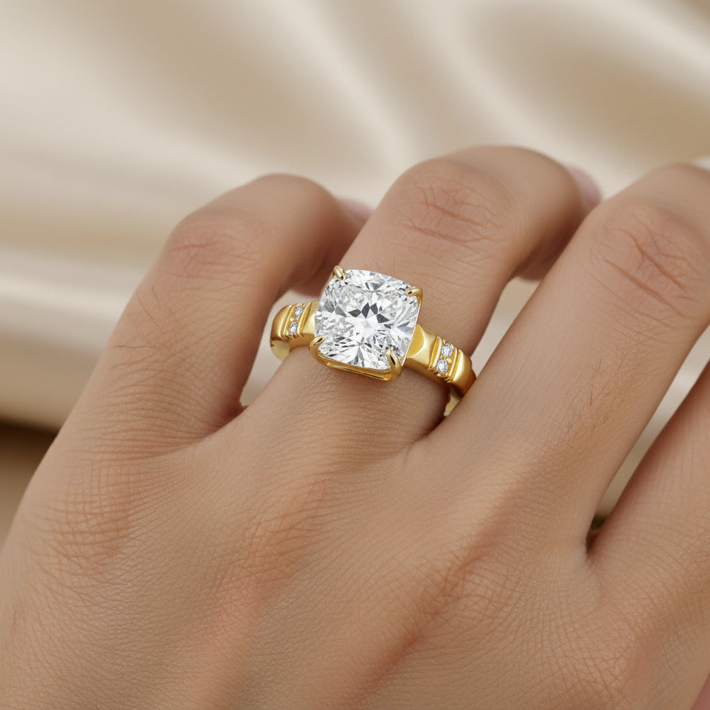 Moissanite Solitaire Ring