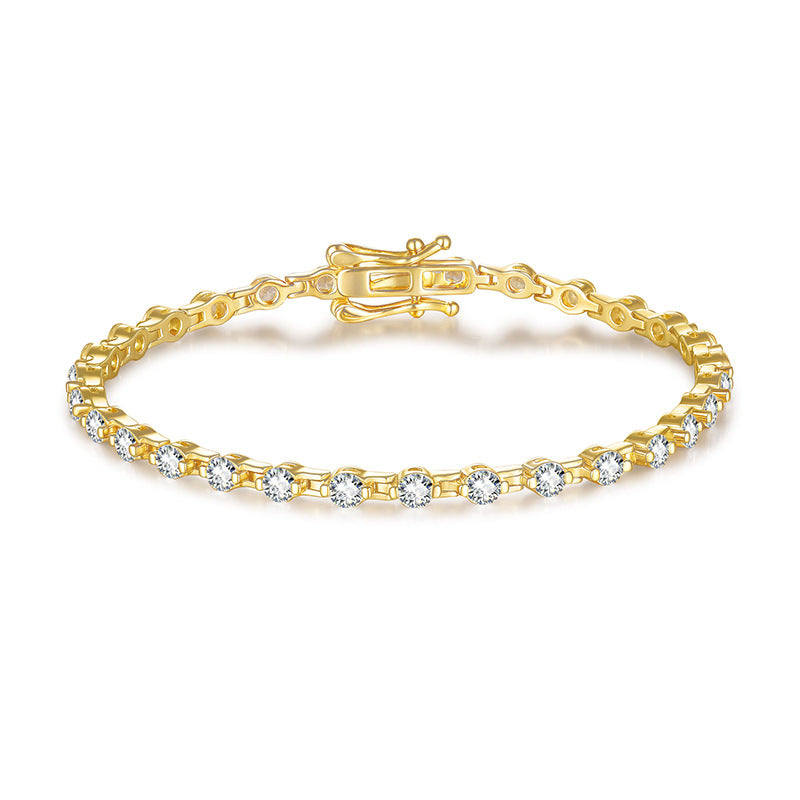 3.0mm Moissanite Tennis Bracelet