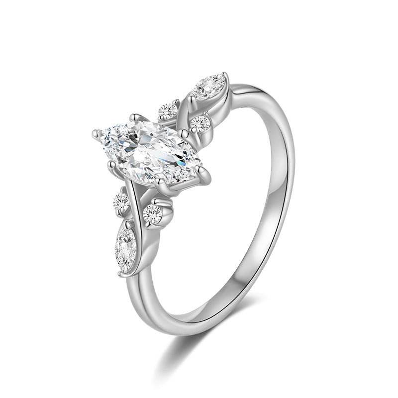 Moissanite Marquise Ring
