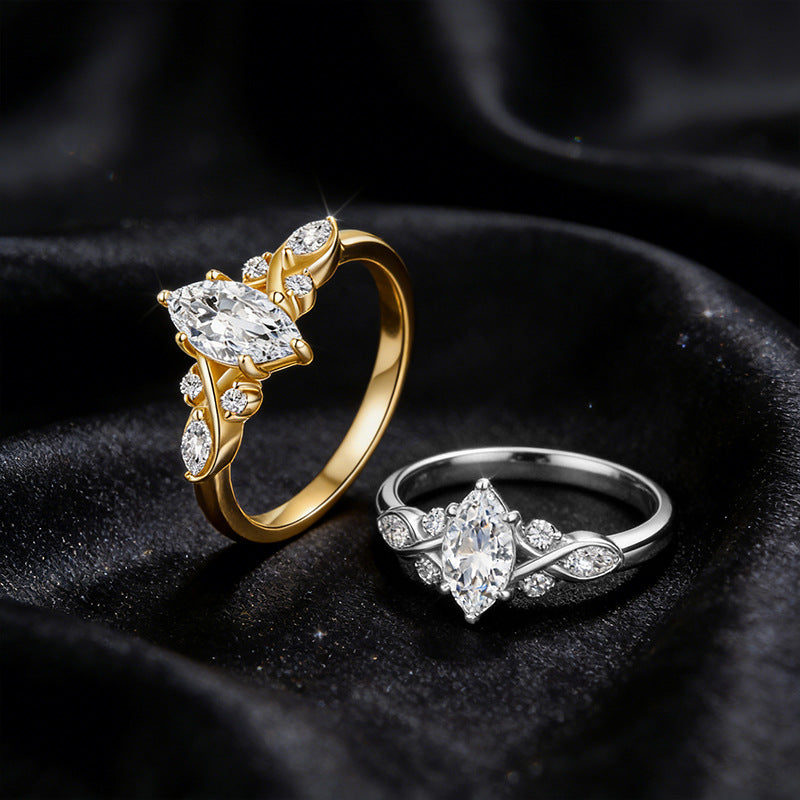 Moissanite Marquise Ring