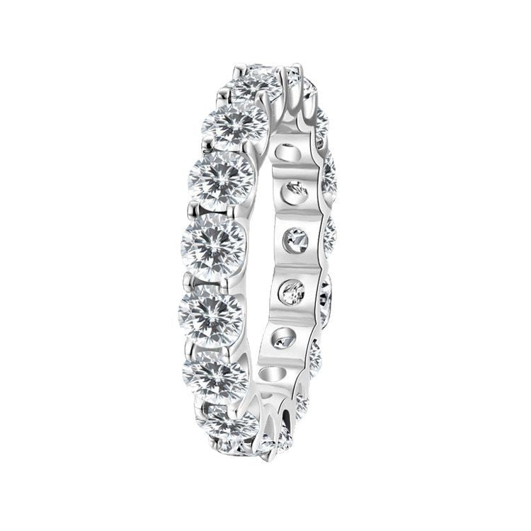 Moissanite Pavé Band Ring