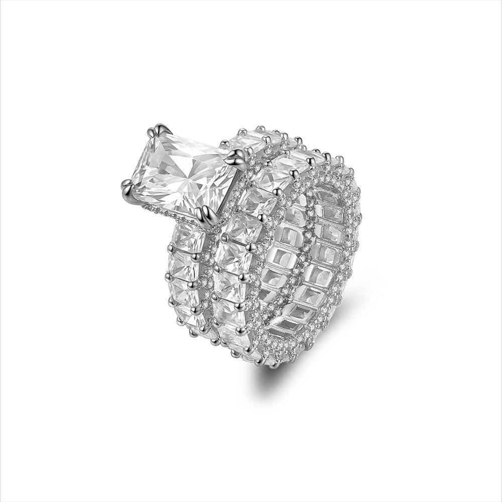 Moissanite Bridal Ring Set