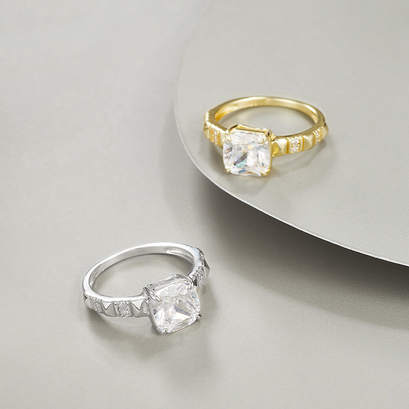 Moissanite Solitaire Ring