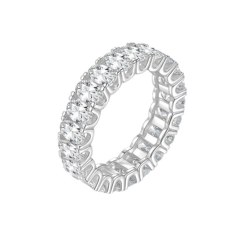 Moissanite Pavé Band Ring