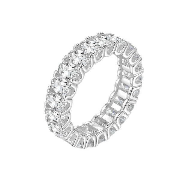 Moissanite Pavé Band Ring