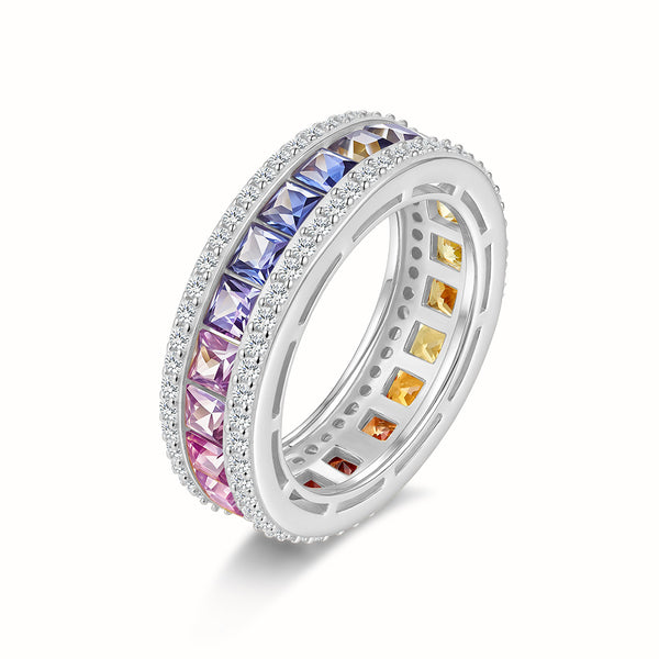 Moissanite Pavé Band Ring