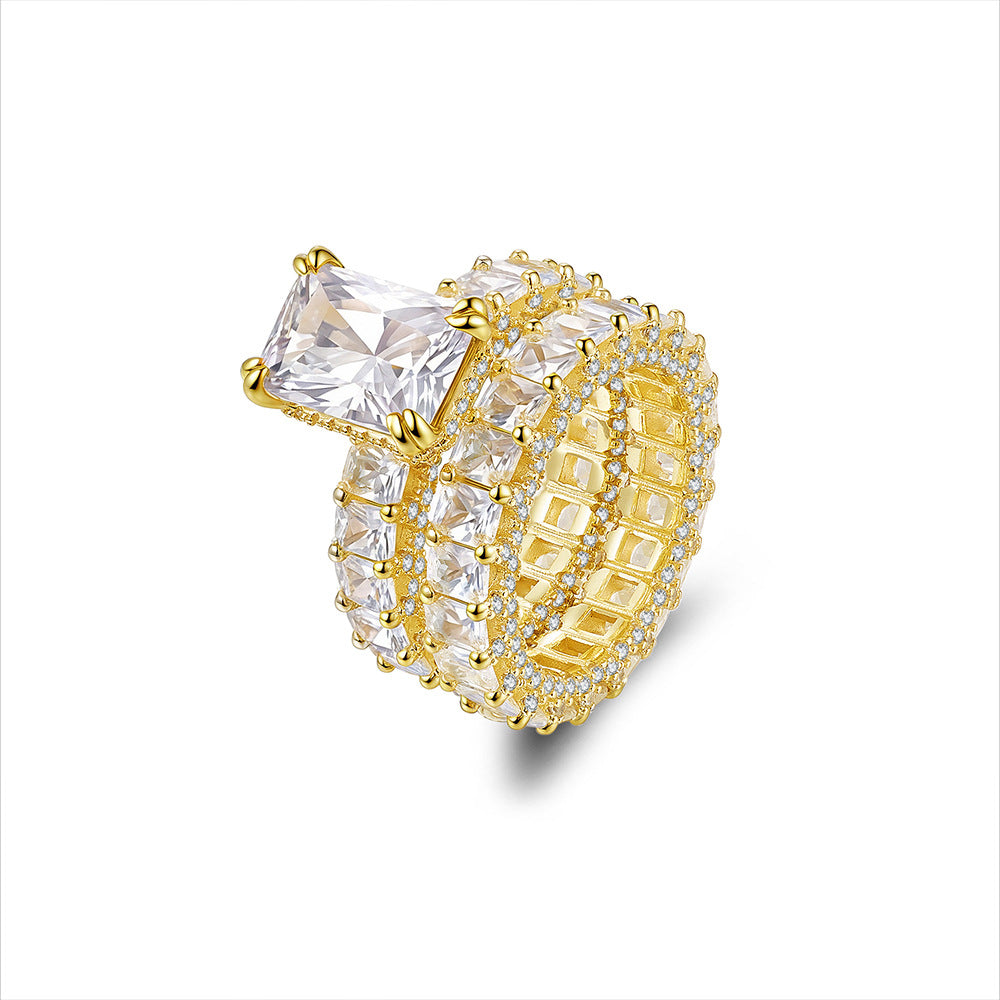Moissanite Bridal Ring Set