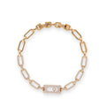 Odalind 14K Gold Rounded Rectanglar Bracelet