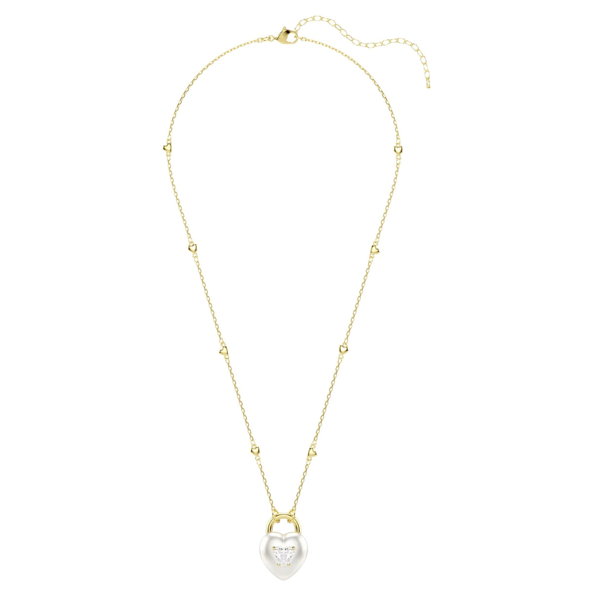 Ortrun White Heart Pearl Necklace