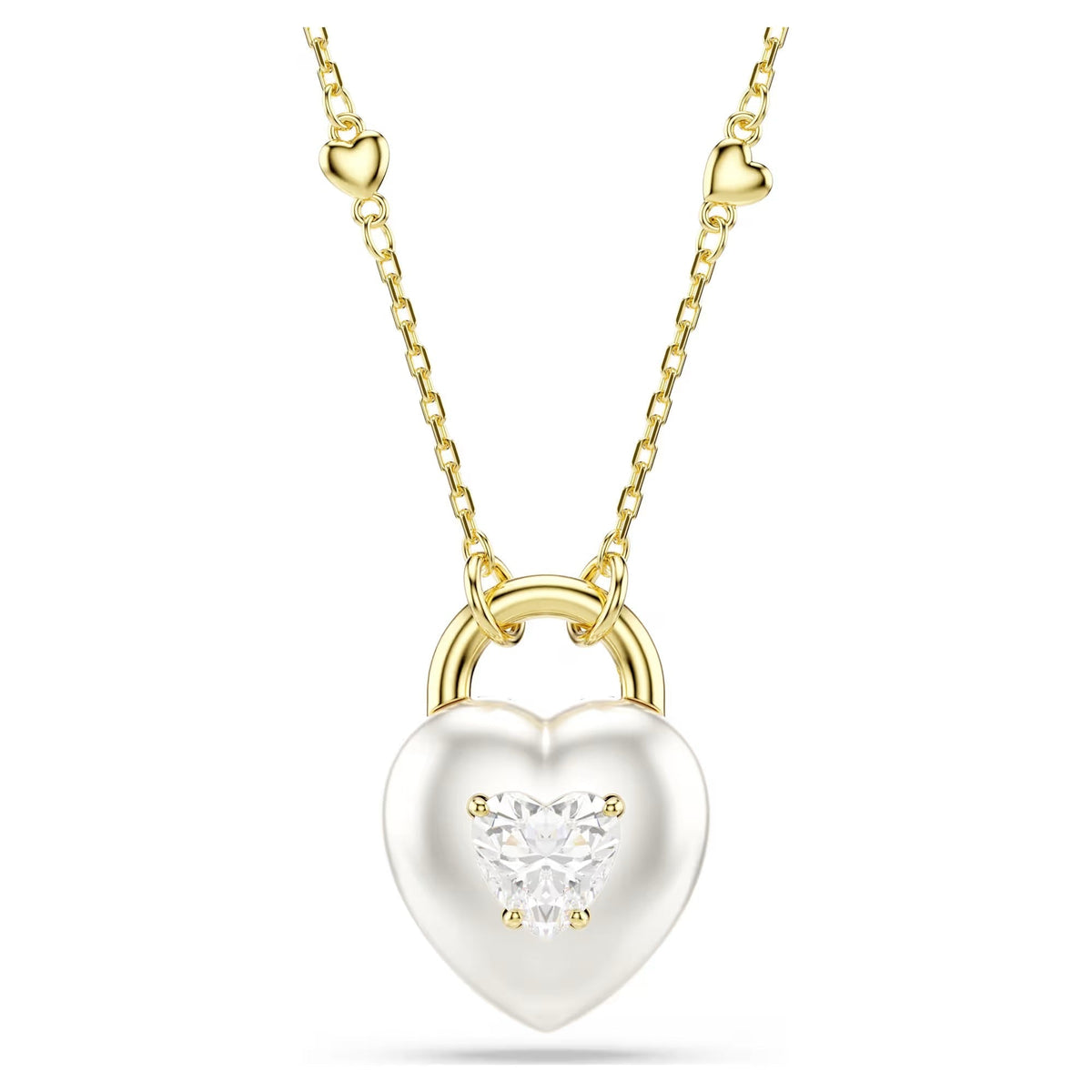 Ortrun White Heart Pearl Necklace