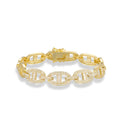 Rebekka 14K Gold Large Oval Link Bracelet