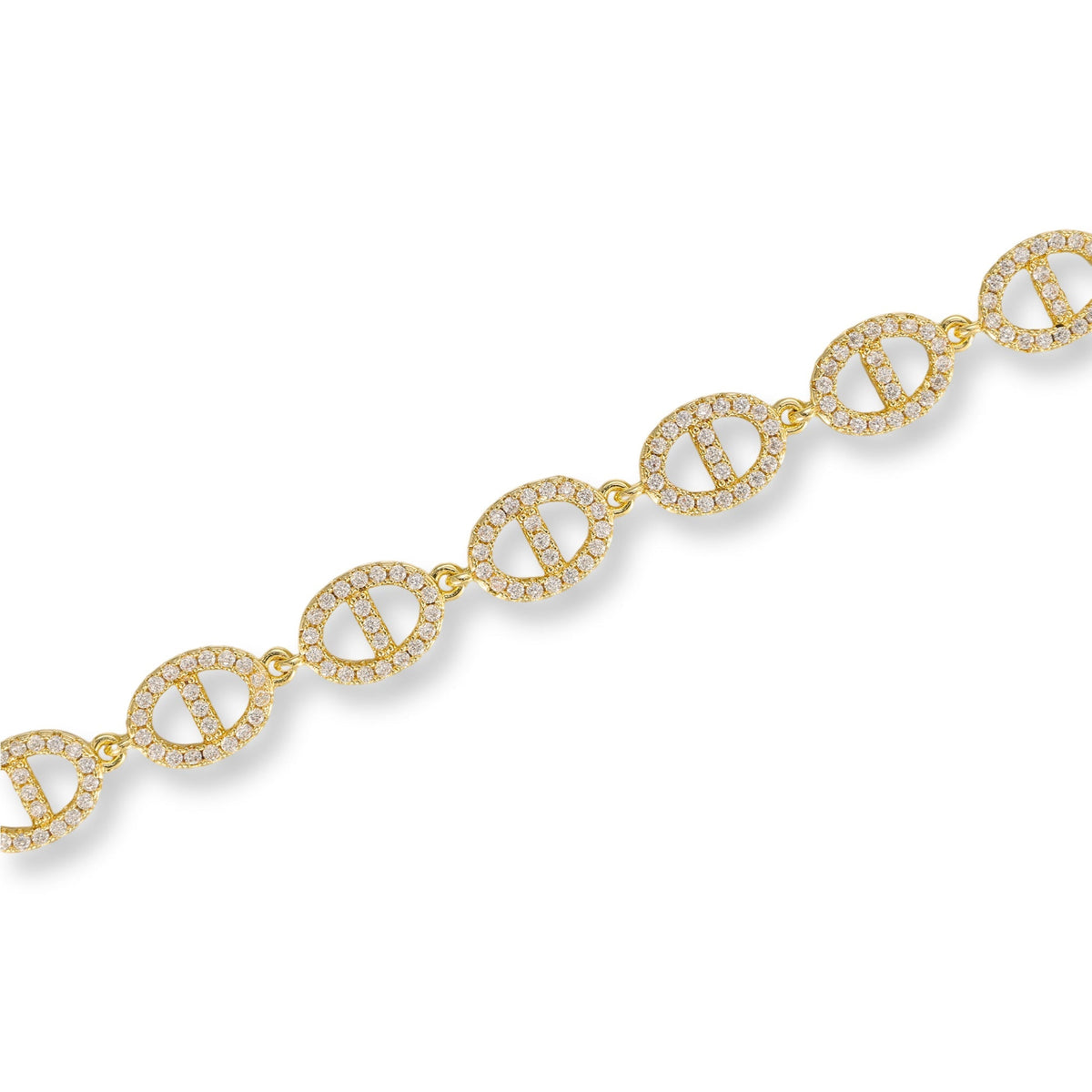 Rebekka 14K Gold Small Oval Link Bracelet