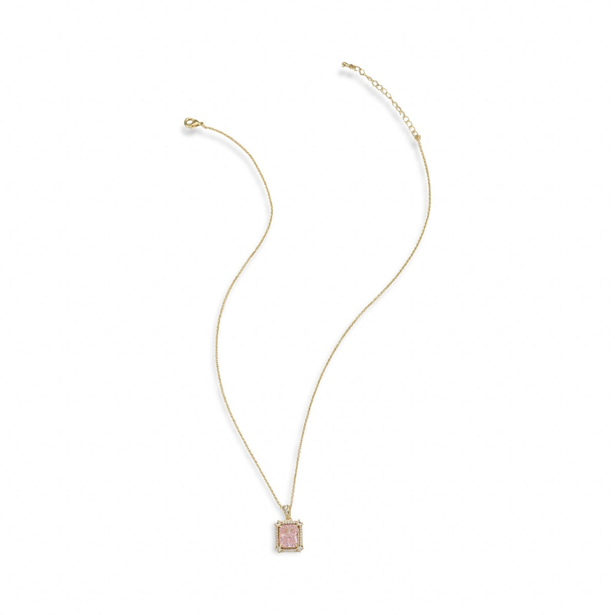 Renée Elegant 18K Gold Pink Necklace