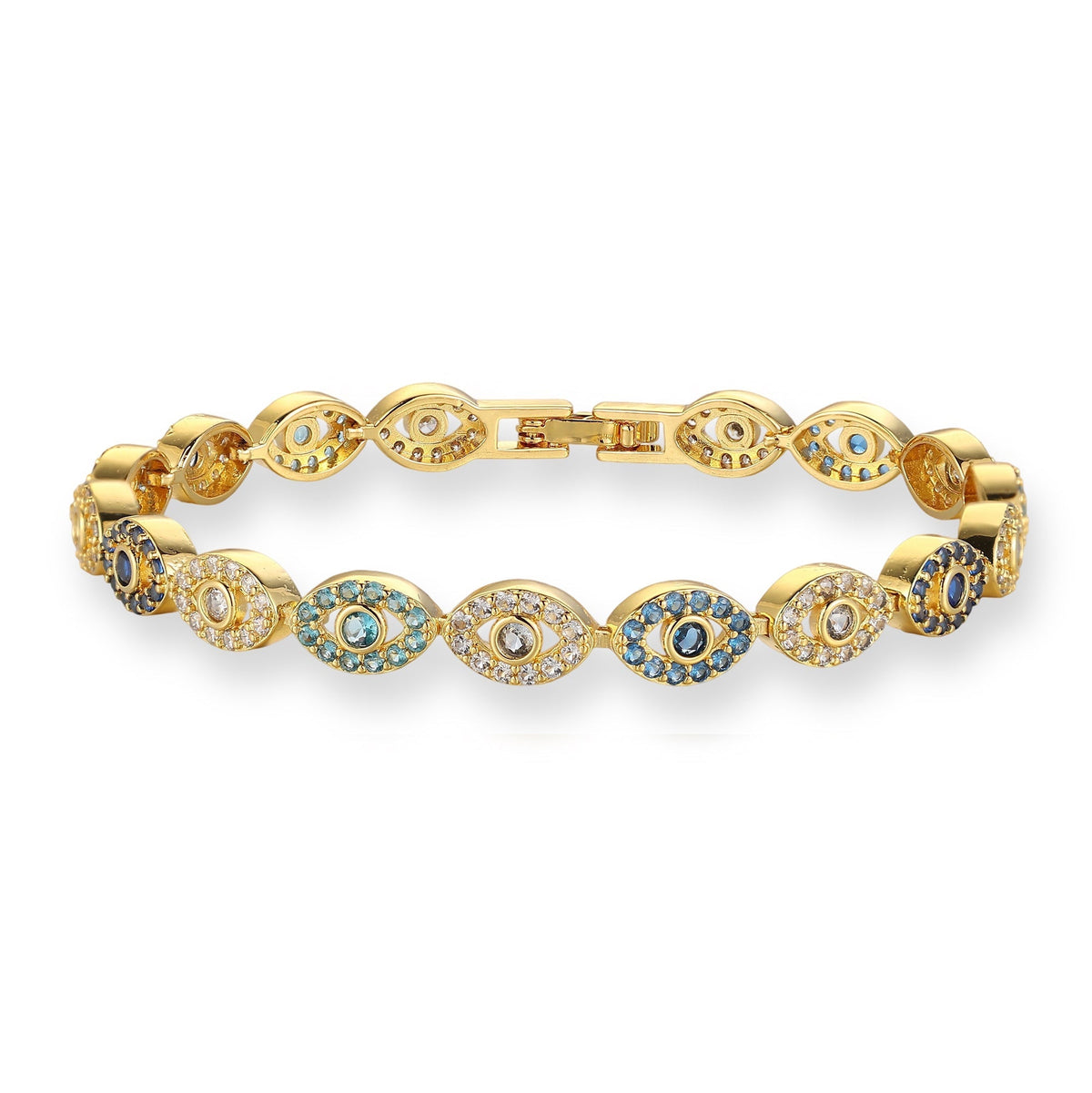 Richlind Multicolor Marquise Link Bracelet
