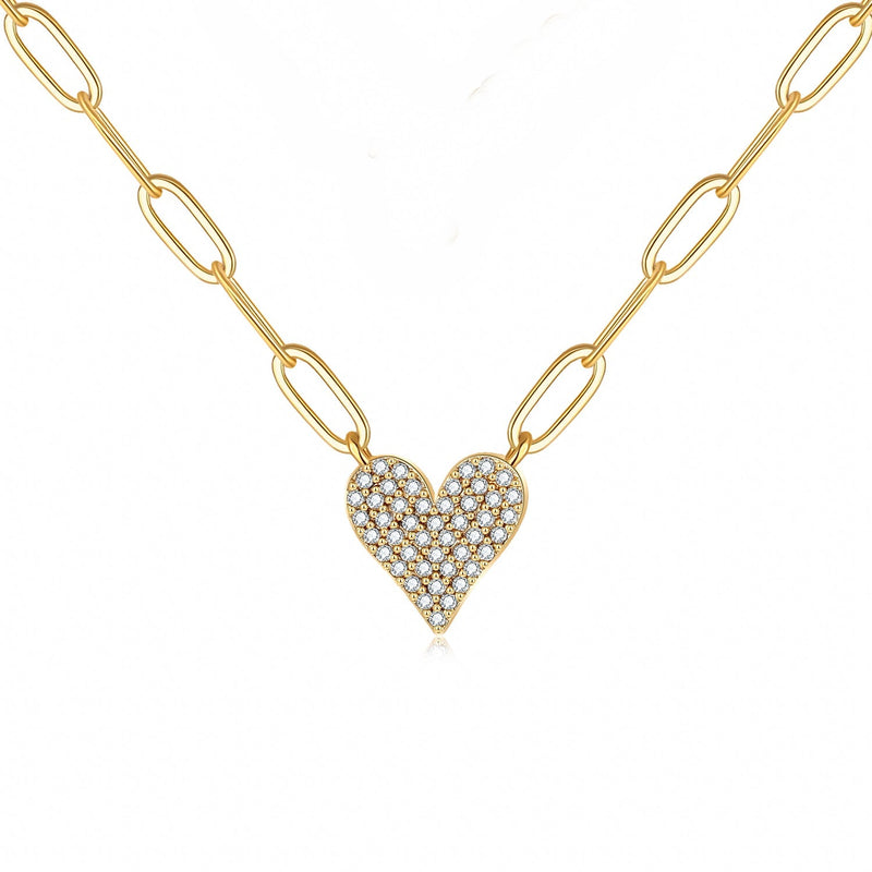 Rosalie 14K-Gold Heart Necklace