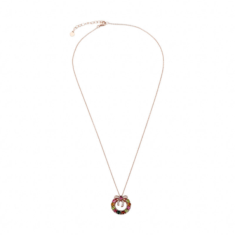 Ruban de Tourmaline Rose Gold Necklace