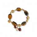 Sabine Brown Oval Tiger’s Eye Bracelet