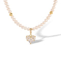 Samantha White Heart Pearl Necklace