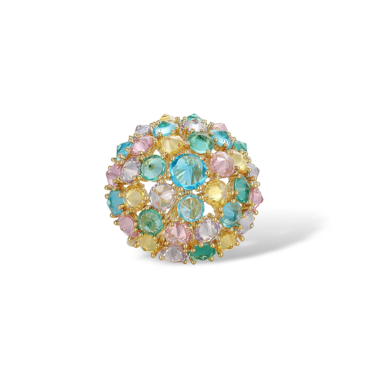 Sarina Multicolor Spherical Scarf Clip Ring