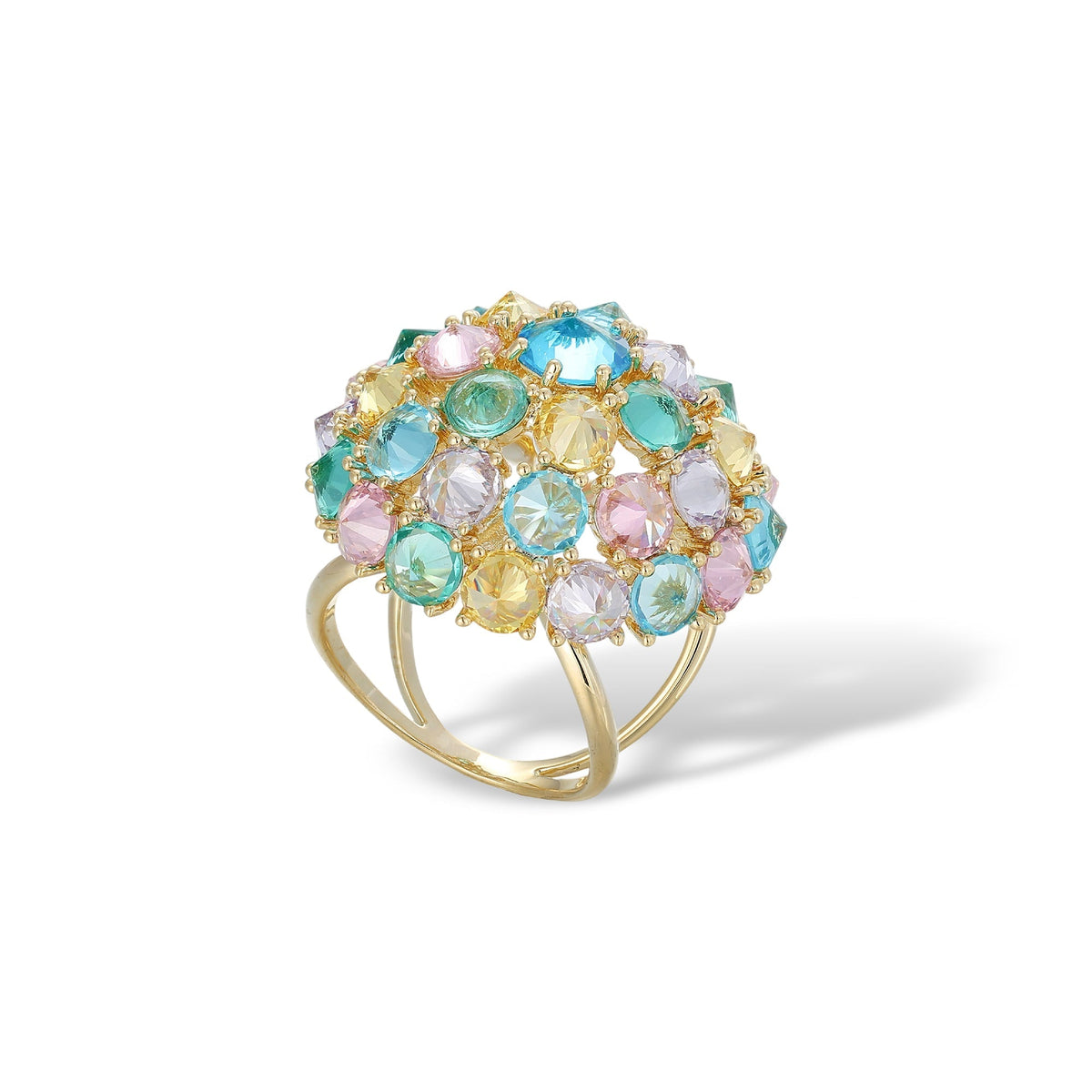 Sarina Multicolor Spherical Scarf Clip Ring