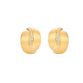 Sigrid 14K Gold Curved Pillow Stud Earrings