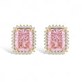 Simone Square 14K Gold Stud Earrings