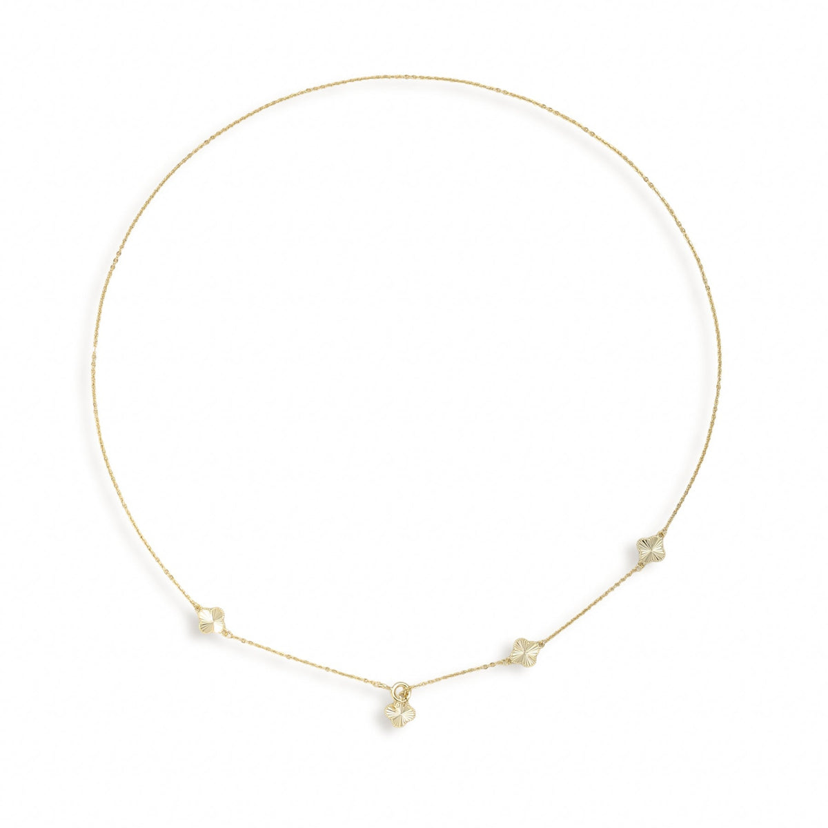 Souhait Feminine 18K Gold Trèfle Necklace