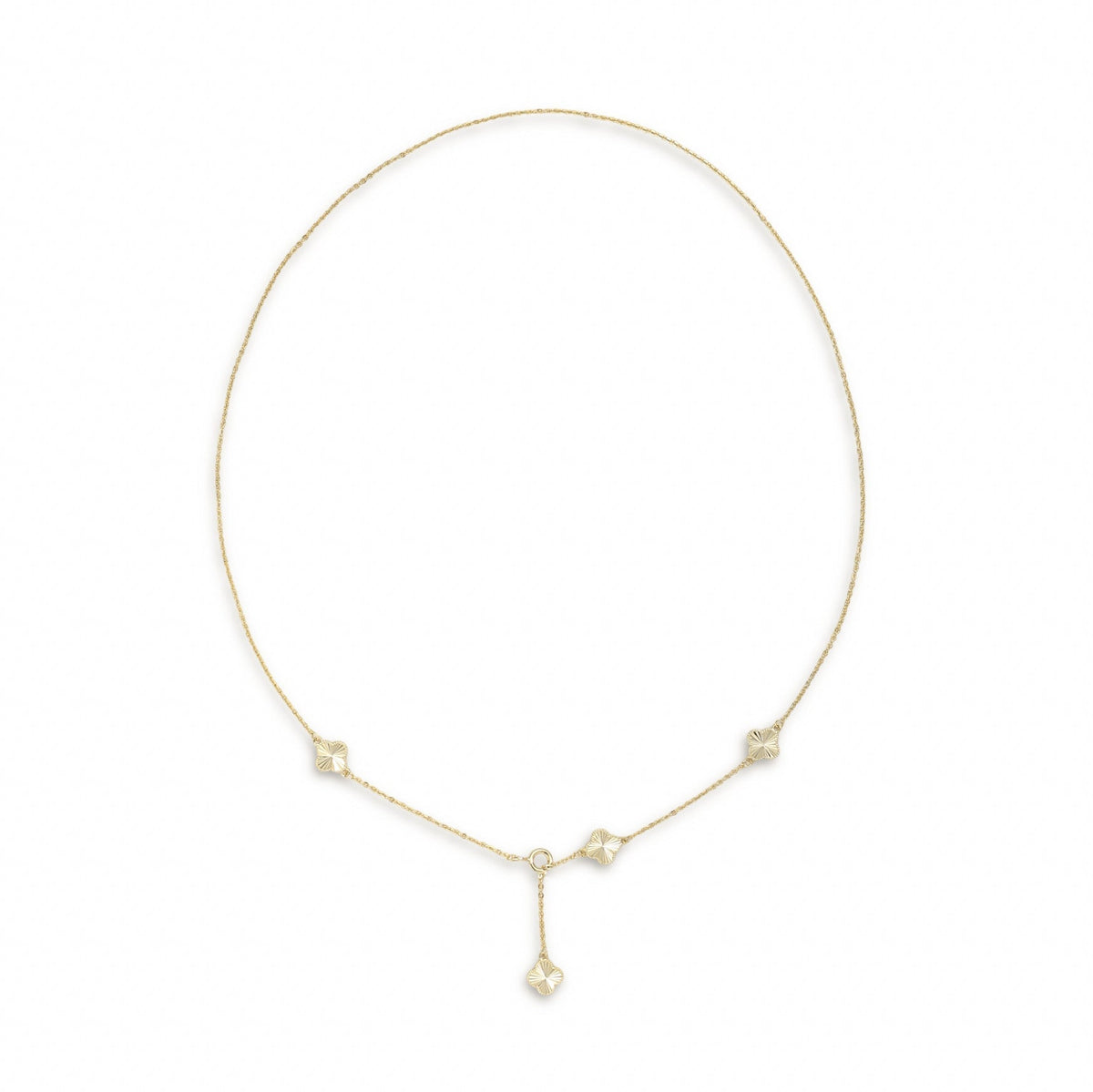 Souhait Feminine 18K Gold Trèfle Necklace