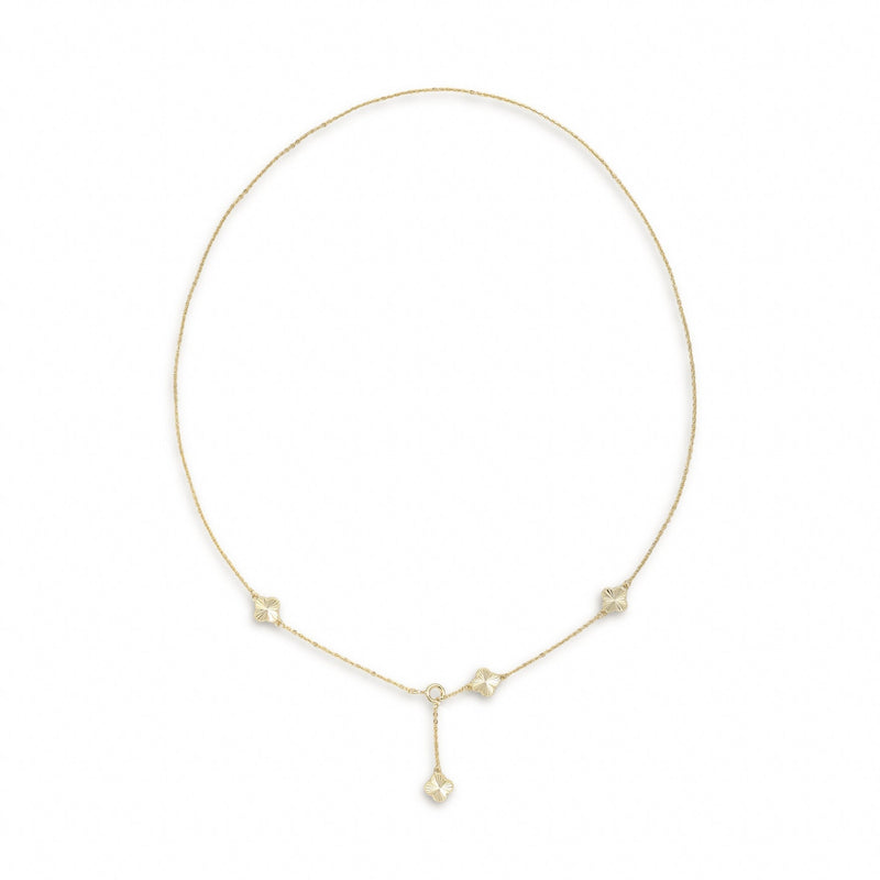Souhait Feminine 18K Gold Trèfle Necklace