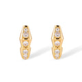 Stefanie 14K Gold Snake Earrings