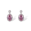 Theodlind Pink Oval Earrings
