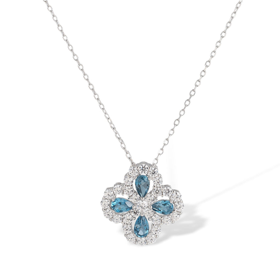Trèfle Blue Topaz Necklace