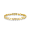 Trudi 14K Gold Hexagonal Tennis Bracelet