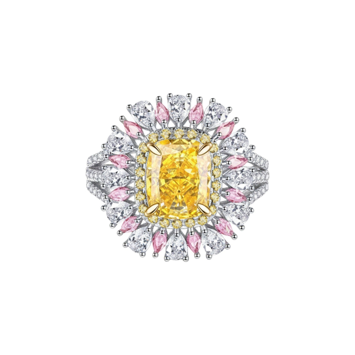 Undine Yellow Radiant Open Ring