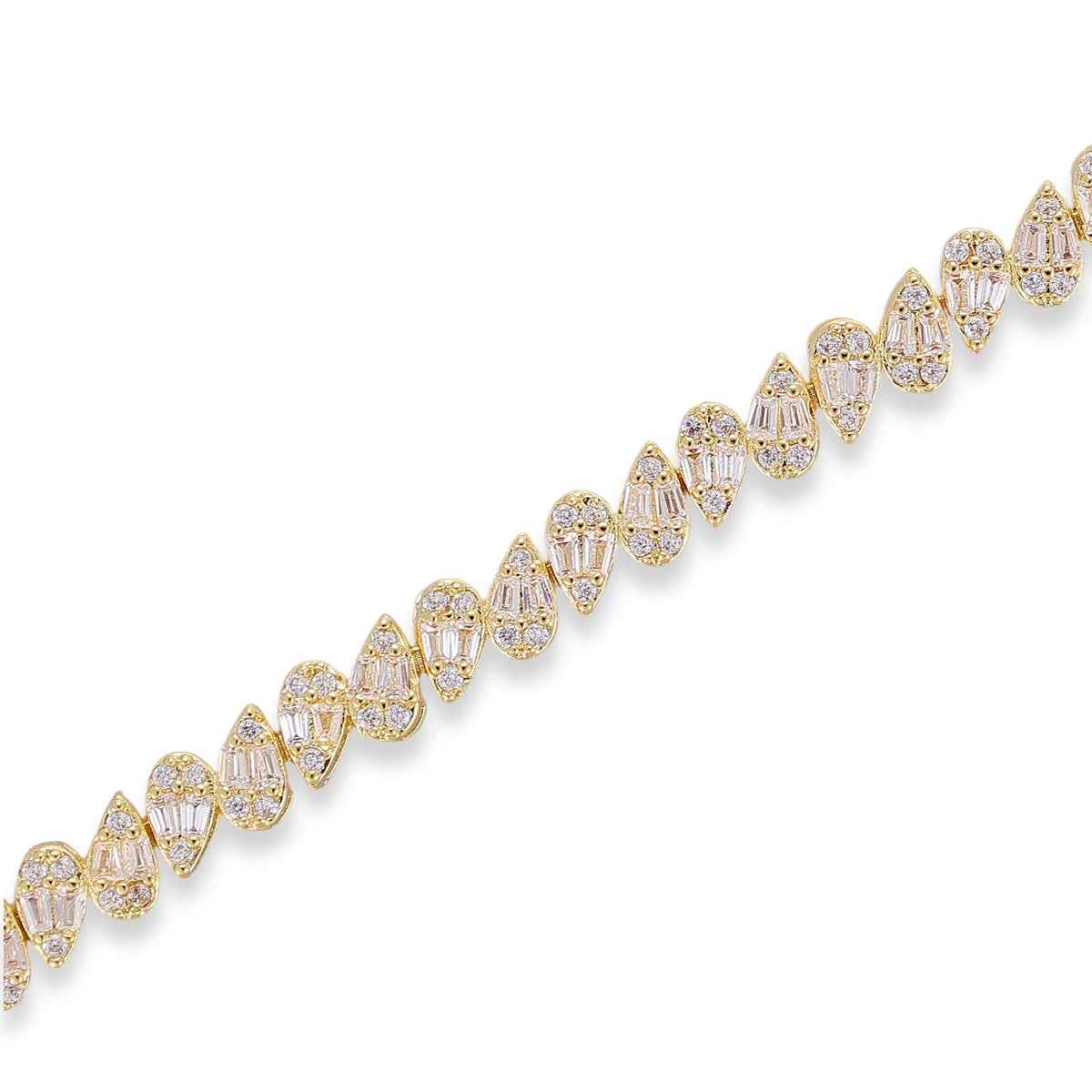 Veronique 14K Gold Teardrop Bracelet