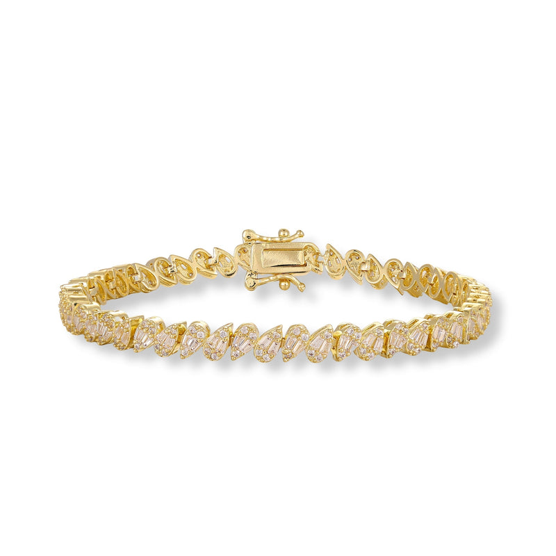 Veronique 14K Gold Teardrop Bracelet